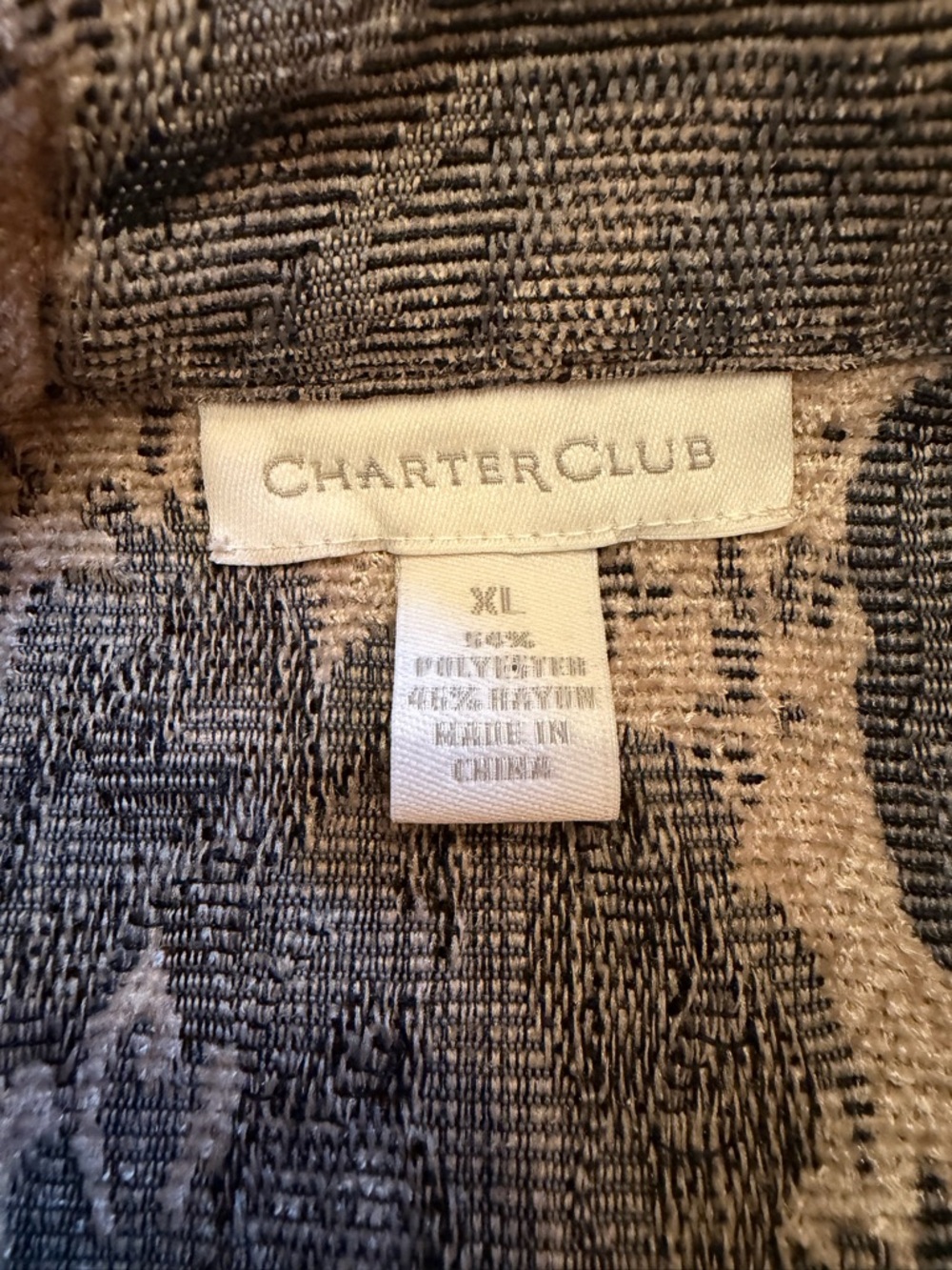 Gray Floral Jacquard Boxy Jacket - Picture 6 of 6